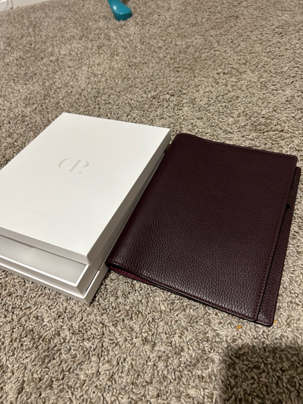Large Leather Folio Notebook Cover in Madrid fits A5